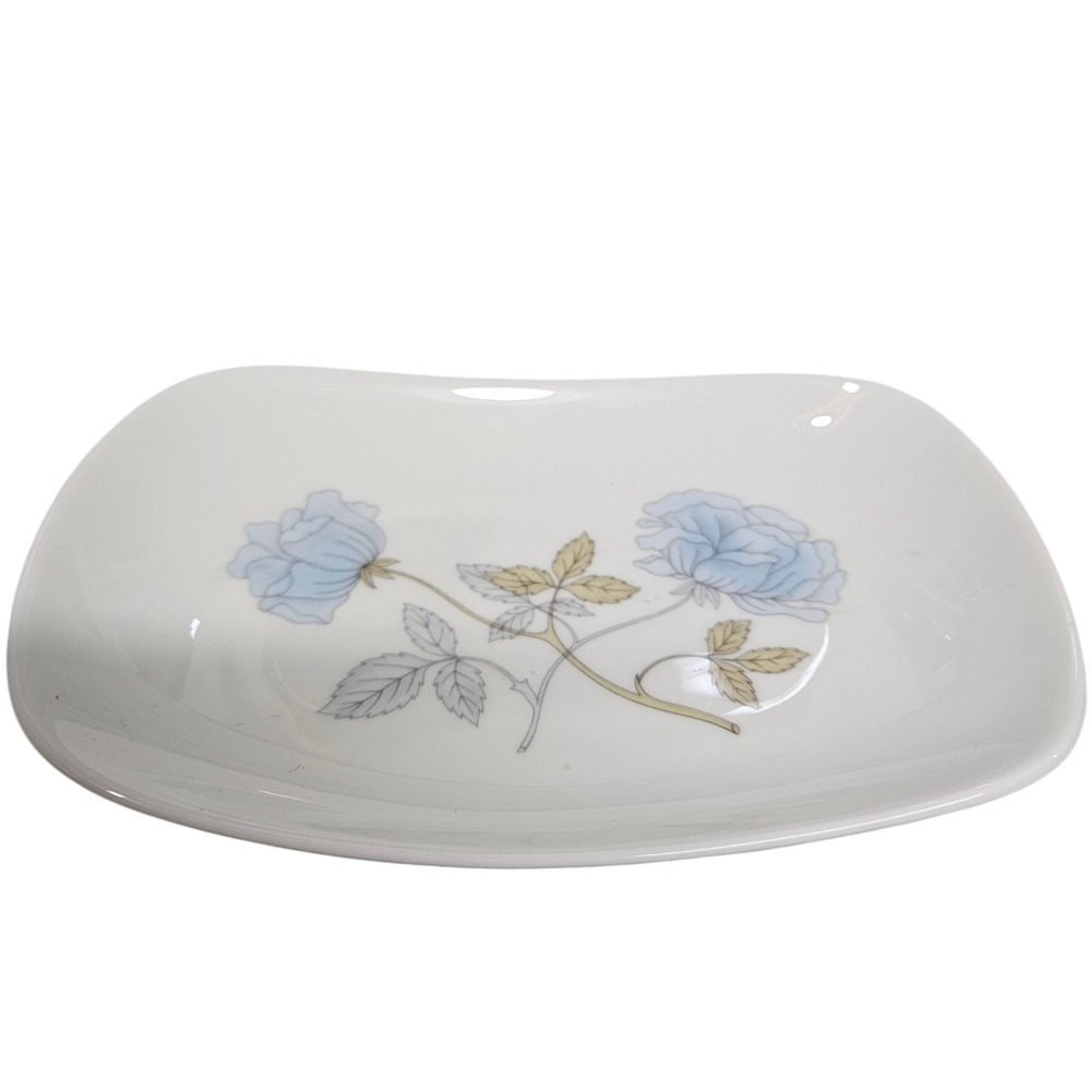 Vintage Wedgwood Bone China ICE ROSE Soap Dish 5" England